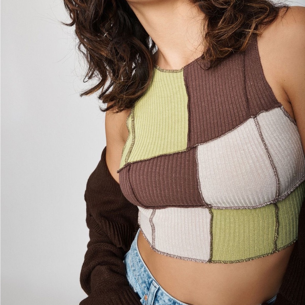 Patchwork Ribbed Tank - Picture 4 of 4